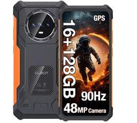 Smartphone Robuste - CUBOT KINGKONG ES - 16(6+10)Go+128Go - 5100mAh - Android 14 - 6.56"" HD+ 90Hz - 48MP+16MP - GPS - Orange