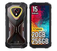 Smartphone Robuste CUBOT Kingkong Mini 4 - 20Go + 256Go - 4.7"" 90Hz - 48MP - 4700mAh - IP68 Android 15 NFC GPS Double SIM 4G - Noir
