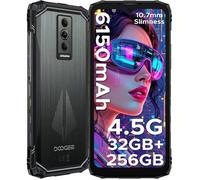 DOOGEE Blade 10 Pro Energy Smartphone Robuste 32GB+256GB 6.56'' Téléphone Incassable Android 15 6150mAh 50MP Dural SIM/NFC Noir
