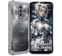 Smartphone Robuste DOOGEE Blade 10 Ultra Energy 36GB+256GB 6.56"" 6150mAh Telephone Portable Incassable Android 15 64MP/NFC Argent