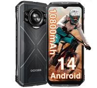 Smartphone Robuste DOOGEE S CYBER WIFI 4G Android 14 - 6.58"" 20(8+12)Go + 256Go,10800mAh,50MP IP68 Téléphone Double SIM NFC -Argent