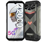 Smartphone robuste DOOGEE V MAX PLUS 5G 12Go+512Go 6.58"" 120Hz - Grande batterie 22000mAh Android 14- Triple caméra IA 200MP - Gris