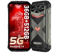 Smartphone robuste DOOGEE V MAX PLUS 5G 12Go+512Go 6.58"" 120Hz - Grande batterie 22000mAh Android 14- Triple caméra IA 200MP - Gris