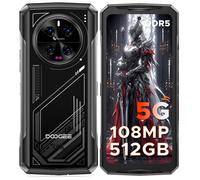Smartphone Robuste DOOGEE V40 5G 6.78"" FHD+ Android 14 - 32Go+512Go 8680mAh Caméra 108MP Téléphone NFC-Face ID - Argent