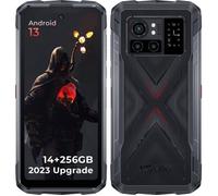Smartphone Robuste HOTWAV Cyber X 14Go+256Go 6,78'' 10200mAh Téléphone Incassable avec Écran Secondaire Arrière Dual SIM 4G/NFC Noir