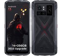 Smartphone Robuste HOTWAV Cyber X 14Go+256Go Écran 6,78'' FHD+ 10200mAh Téléphone Incassable avec Écran Secondaire Arrière NFC Noir