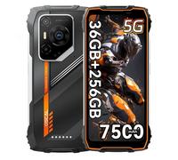 Smartphone robuste OSCAL PILOT 3 [Sans chargeur UE] Android 15 36 Go (12+24) + 256 Go 6,78 pouces 7500 mAh 120 Hz 33 W 50 MP + 32 MP + 20 MP NFC noir
