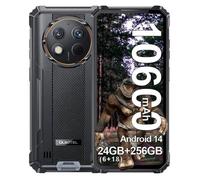 Smartphone Robuste OUKITEL G1 24Go+256Go 6,52"" 10600mAh Caméra 48MP Téléphone Portable Incassable Double SIM 4G NFC/GPS/IP68 Noir
