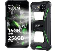 Smartphone Robuste OUKITEL G5 16GO+256GO Écran 6"" HD+ 6300mAh Téléphone Incassable Android14 Dural SIM 4G/NFC/IP68/IP69K Vert