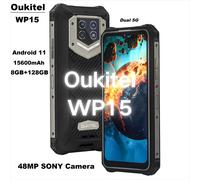 Smartphone robuste Oukitel WP15 : téléphone mobile avec écran HD+ de 6,5 pouces, batterie de 15600 mAh, caméra de 48 MP, processeur MT6833, NFC, huit cœurs et système d'exploitation Android 11. WP15 B