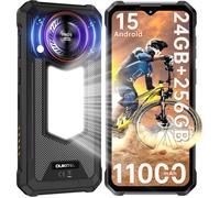 Smartphone Robuste OUKITEL WP53 Pro 24Go+256Go 6,52'' HD+ 11000mAh Haut-parleur 128dB Téléphone Incassable Dual SIM 4G/GPS Noir