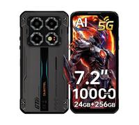 Smartphone robuste OUKITEL WP60 5G, 24 Go (8+16) Go + 256 Go ROM, écran HD+ 7,2 pouces 120 Hz, MTK 7025, 10000 mAh, 108 MP, Android 15, NFC Jaune