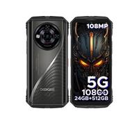 Smartphone Robuste DOOGEE S118 PRO 5G WIFI 6.6"" FHD+ 120Hz 24Go+512Go Android 14 Batterie 10800mAh 108MP NFC Dual SIM - Argent