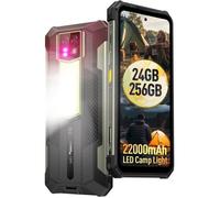 Smartphone Robuste Ulefone Armor 24 24Go+256Go 6.78"" FHD+ 22000mAh Telephone Portable Incassable 64MP Nocturne Vision NFC/GPS Noir