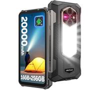 Smartphone Robuste Ulefone Rugking 5 Pro 16GB+256GB 6.78"" 20000mAh 64MP Telephone Portable Incassable Android 16 5G WIFI/NFC, Noir
