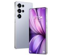 Smartphone S25 Ultra Android 14 - Batterie 8000 MAh, 16 Go 1 To, Grand Écran HD 7,3", Double SIM 5G/4G, Déverrouillage Gratuit, Reconnaissance Faciale, Empreinte Digitale GPS,Titanium Blue-7.3 Inch