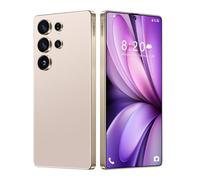 Smartphone S25 Ultra Débloqué Sans SIM, Android 14, Écran 7,3", 16Go 1To, Batterie 8000mAh, Appareil Photo 72 Mpx 108 Mpx, Double SIM 5G, Reconnaissance D'empreintes Digitales GPS,Desert Gold-7.3 Inch