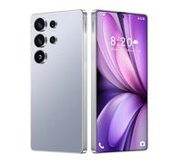 Smartphone S25 Ultra Débloqué Sans SIM, Android 14, Écran 7,3", 16Go 1To, Batterie 8000mAh, Appareil Photo 72 Mpx 108 Mpx, Double SIM 5G, Reconnaissance D'empreintes Digitales GPS,Titanium Blue-7.3 In