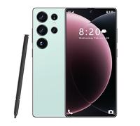 Smartphone S26 Ultra, 16 Go RAM, 1 to ROM, débloqué sans Carte SIM, Grand écran 7,3 Pouces, Triple caméra, Bluetooth, Wi-FI, FM,Cyan-1TB