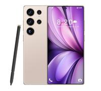 Smartphone S26 Ultra avec Stylet intégré, 16 Go de RAM, 1 to de ROM, Grand écran HD 7,3 Pouces, 1440 x 3040, Triple caméra 72/108 MP, 8 000 mAh, Snapdragon 8 Gen 3 (10 cœurs),Desert Gold-1TB
