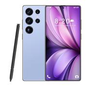 Smartphone S26 Ultra avec Stylet intégré, 16 Go de RAM, 1 to de ROM, Grand écran HD 7,3 Pouces, 1440 x 3040, Triple caméra 72/108 MP, 8 000 mAh, Snapdragon 8 Gen 3 (10 cœurs),Blue-1TB