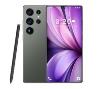 Smartphone S26 Ultra avec Stylet intégré, 16 Go de RAM, 1 to de ROM, Grand écran HD 7,3 Pouces, 1440 x 3040, Triple caméra 72/108 MP, 8 000 mAh, Snapdragon 8 Gen 3 (10 cœurs),Green-1TB