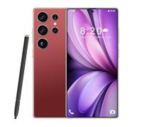 Smartphone S26 Ultra avec Stylet intégré, 16 Go de RAM, 1 to de ROM, Grand écran HD 7,3 Pouces, 1440 x 3040, Triple caméra 72/108 MP, 8 000 mAh, Snapdragon 8 Gen 3 (10 cœurs),Red-1TB