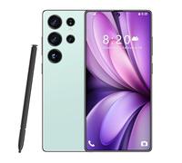 Smartphone S26 Ultra avec Stylet intégré, 16 Go de RAM, 1 to de ROM, Grand écran HD 7,3 Pouces, 1440 x 3040, Triple caméra 72/108 MP, 8 000 mAh, Snapdragon 8 Gen 3 (10 cœurs),Cyan-1TB