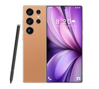 Smartphone S26 Ultra avec Stylet intégré, 16 Go de RAM, 1 to de ROM, Grand écran HD 7,3 Pouces, 1440 x 3040, Triple caméra 72/108 MP, 8 000 mAh, Snapdragon 8 Gen 3 (10 cœurs),Orange-1TB
