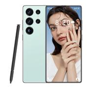 Smartphone S26 Ultra Global Version 5G, Double Carte SIM, écran HD 7,3 Pouces, 8 000 mAh, étanche, Compatible Reconnaissance faciale, Android 14.0,Cyan-1TB