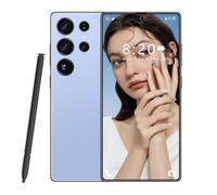 Smartphone S26 Ultra Global Version 5G, Double Carte SIM, écran HD 7,3 Pouces, 8 000 mAh, étanche, Compatible Reconnaissance faciale, Android 14.0,Blue-1TB