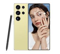 Smartphone S26 Ultra Global Version 5G, Double Carte SIM, écran HD 7,3 Pouces, 8 000 mAh, étanche, Compatible Reconnaissance faciale, Android 14.0,Gold-1TB