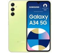Samsung Galaxy A34 5G 16,8 cm (6.6") Double SIM hybride USB Type-C 6 Go 128 Go 5000 mAh Citron vert