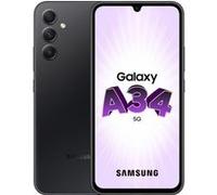 Smartphone Samsung Galaxy A34 noir 6.6 RAM 8 Go stockage 256 Go noir G