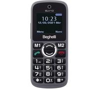 Smartphone senior - telephone portable senior Beghelli - 1130 - Salvalavita Phone SLV10 GSM Facile avec Bouton SOS, Gris