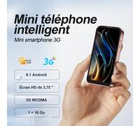 Smartphone SERVO 17 PRO MAX mini, écran Fullview 3,75 pouces, 3G WCDMA, double carte SIM, GPS, déverrouillage facial, Android, petit téléphone mobile intelligent Orange