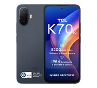 Smartphone TCL K70 5G Snapdragon 4 Gen 2 2.2GHz 4GB LPDDR5 128GB écran 6.8" caméra 50MP Android 16.0 bleu
