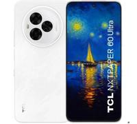 TCL Smartphone Android NXTPAPER 60 Ultra 5G, écran FHD+ 7,2 Pouces, 12 Go de RAM + 512 Go de ROM, téléphone respectueux des Yeux, Couleur Blanc Lunaire,avec Coque à Rabat et Stylet.
