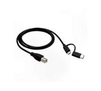 Smartphone to Printer Adapter Cable Micro USB Type C USB-B Data Connection Cord for OTG Devices