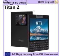 Smartphone Unihertz Titan 2 Android 15 avec clavier physique 5G 512 Go 12 Go Double écran Appareil photo 50 MP Double SIM Batterie 5050 mAh noir