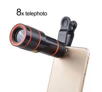 Smartphone universel avec Zoom HD 8x 12x, caméra optique monoculaire, Camping, chasse, sport, téléobjectif pour Iphone
