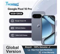 Smartphone - Version internationale Google Pixel 10 Pro Google Tensor G5 Système de triple caméra arrière Pro 50 Mpx Smartphone Gemini AI Batterie 4870 mAh BLANC