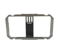 Smartphone Video Rig Carement Cage Téléphone Téléphone Stabilitateur VICHAGE Grip Vlogging Cage Installation de Film Light Microphone pour Enregistrement vidéo Silicone en Alliage