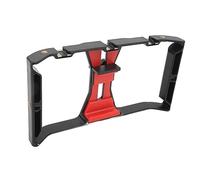 Smartphone Video Rig Grip, Stabilisateur de Rig de Prise de Vue de Téléphone Professionnel Portable Stabilisateur Vidéo de Cage de Lapin, pour Vlog Live Streaming Vidéo