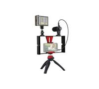 Smartphone Vidéo Rig Visiophone Stabilisateur Grip Trépied Avec Microphone BT134