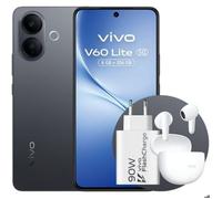 Vivo V60 Lite 8GB 256GB 6.77" AMOLED 120Hz 5G Dual SIM 50MP Carga 90W IP65 Android 15 Negro