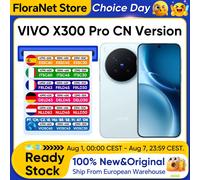 Smartphone VIVO X300 Pro 5G, processeur Dimensity 9500, écran AMOLED de 6,78 pouces, batterie de 6510 mAh, charge rapide 90 W, appareil photo téléobjectif ZEISS APO 200 MP, NFC, OTG Pure black