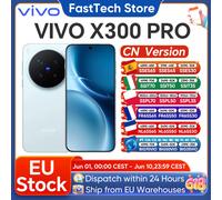 Smartphone VIVO X300 Pro 5G, processeur Dimensity 9500, écran AMOLED de 6,78 pouces, batterie de 6510 mAh, charge rapide 90 W, appareil photo téléobjectif ZEISS APO 200 MP, NFC, OTG Simple White