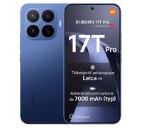 Smartphone Xiaomi 17T Pro 5G 12Go Ram 512Go Bleu 6.83"" 144 Hz 7000mAh Téléobjectif Leica 5 x - Version globale