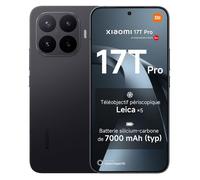 Smartphone Xiaomi 17T Pro 5G 12Go Ram 512Go Noir 6.83"" 144 Hz 7000mAh Téléobjectif Leica 5 x - Version globale